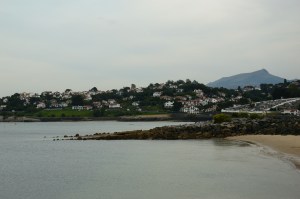Ciboure, vue la Rhune