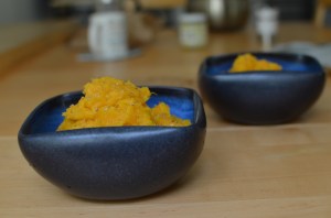 Purée de courge butternut au lait de coco