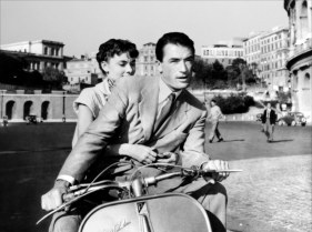 Vacances romaines, Greory Peck et Audrey Hepburn en Vespa