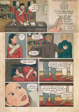 Planche extraite d'opium, roman graphique