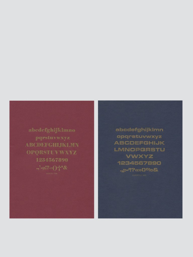 Deux carnet le typographe