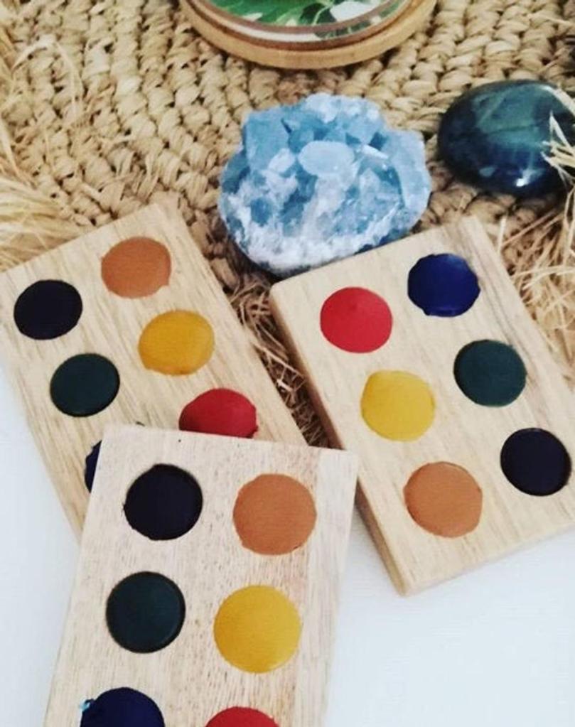 palette bois aquarelle de provence